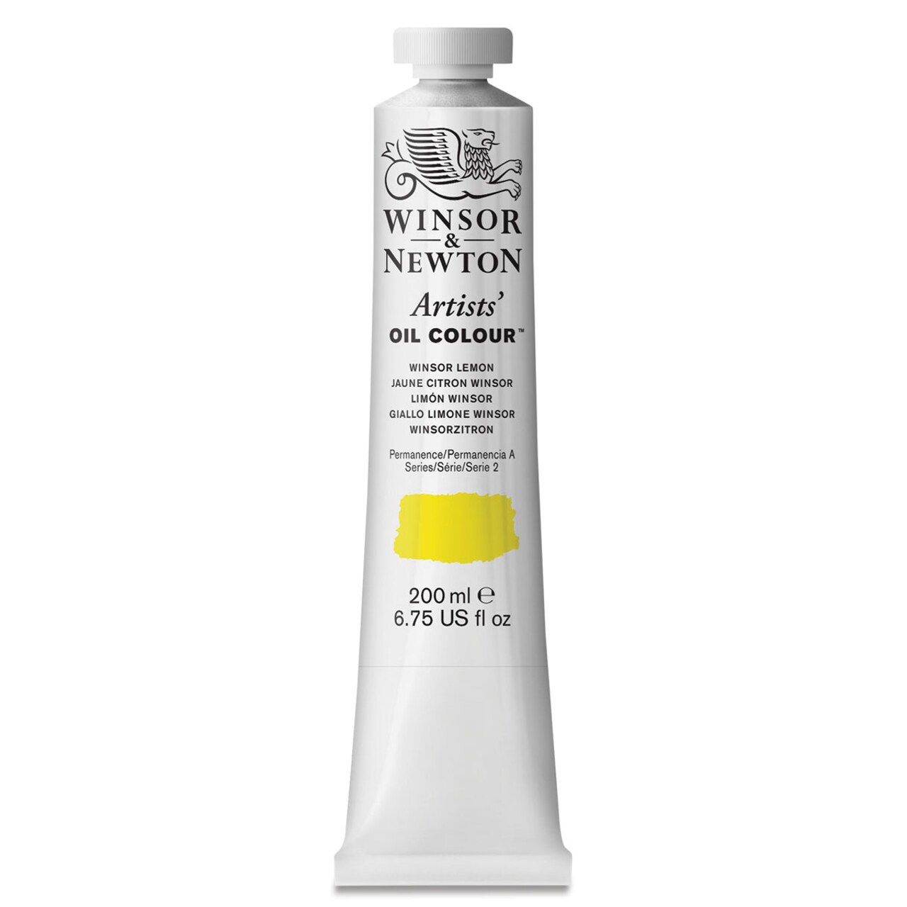 Winsor & Newton Artists' Oil Color - Winsor Lemon, 200 ml tube